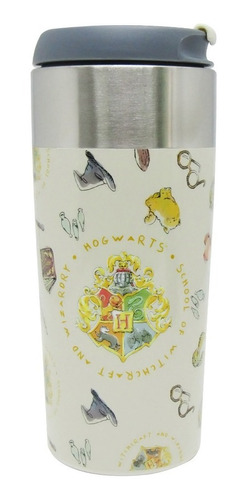 Copo Viagem Slim 300ml Hogwarts Ícones- Harry Potter Oficial