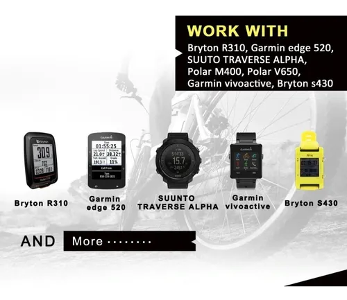 Banda Polar Garmin Bryton Strava Pulsometro Bluetooth Y Ant+