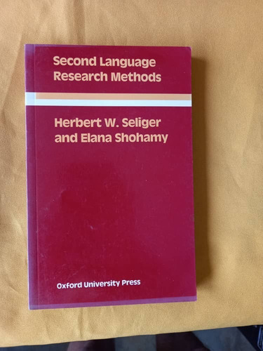 Ingles C - Second Language Research Methods - 