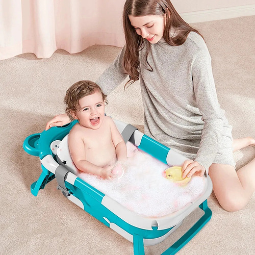 Djjdjjbañera Portátil Plegable Para Bebés Para El Hogar Y Lo