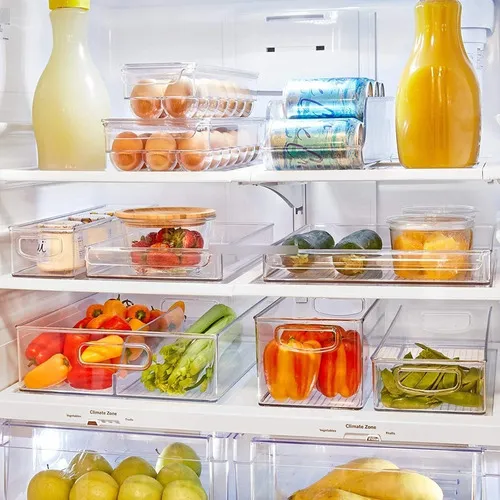 Compre Cocina Frigorífico De Plástico Transparente Organización De