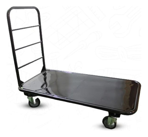 Carrito Dolly Plataforma De Carga 600kg C/ Ruedas Metálico 