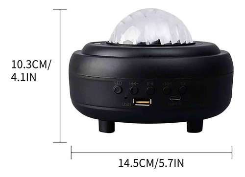 Sonido Bluetooth, Claraboya, Subwoofer De Proyección, Colorf