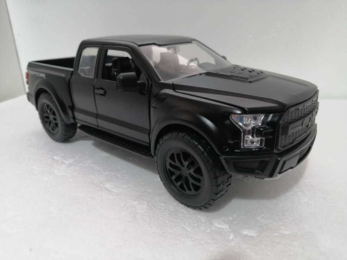 Ford Raptor F150 Negra Escala 1:24 22cms De Largo Metalica