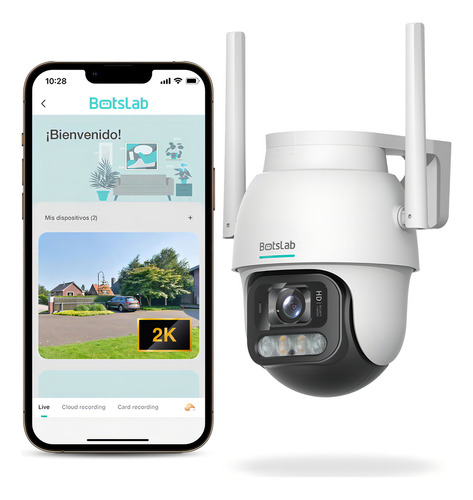 Camara De Seguridad Botslab Wifi 360° 2k 3mp + Mochila