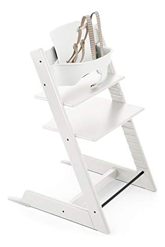 Trona Tripp Trapp De Stokke, Color Blanco - Silla Convertibl