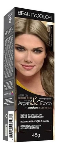 Tinta Para Cabelo Coloração Todas As Cores Prof. Beautycolor Cor 8.1 Louro Cl Acinzentado