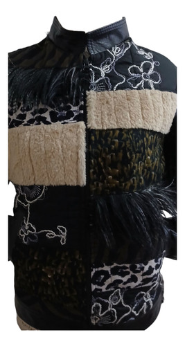 Campera Bomber Importada De Cuero Vintage Impecable (Usado)