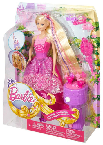 Muñeca Barbie Reino De Peinados Mágicos - Vamosajugar