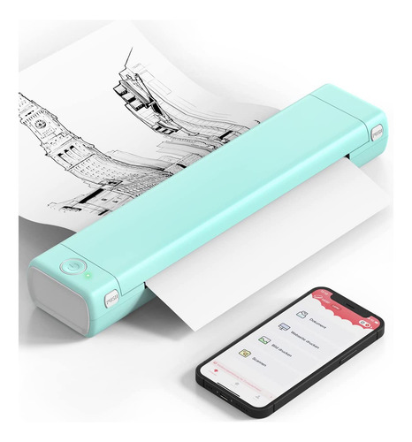Impresora Térmica Portátil A4 Inalámbrica Bluetooth