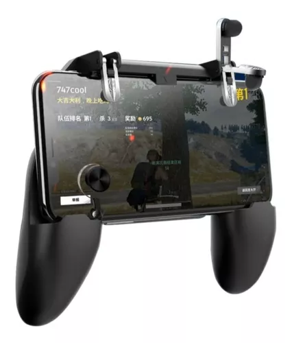 Gamepad para jogos de celular pubg, joystick com botão de gatilho