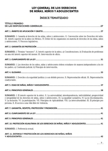 Ley General De Los Derechos De Niñas, Niños Y Adolescentes Comentada 2024. Índice Tematizado, Latinismos, Referencias Bibliográficas Y Legislación Complementaria En Materia Civil