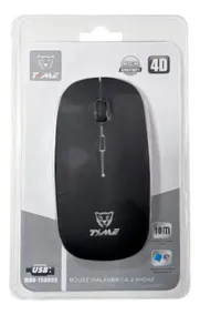 Mouse Óptico Inalámbrico Ultra Delgado Usb Bateria 4 Teclas