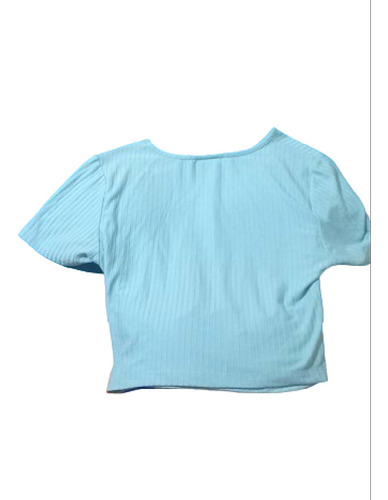 Polera Top Crop Con Dobladillo Talla M / L, Americanino