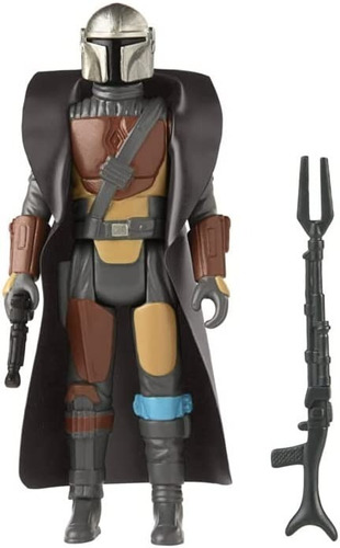 Figura The Mandalorian Din Djarin Colección Retro Star Wars