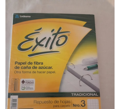 Repuesto De Hojas Cuadriculadas P/carpeta N3 100grs X96hjs