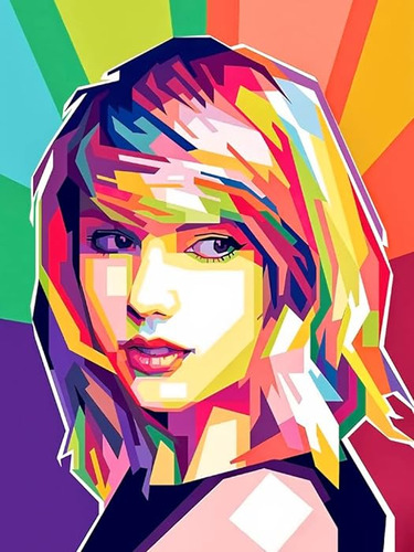 Merch Póster Swift Para Adultos Kit Diamante Grande Para Adu