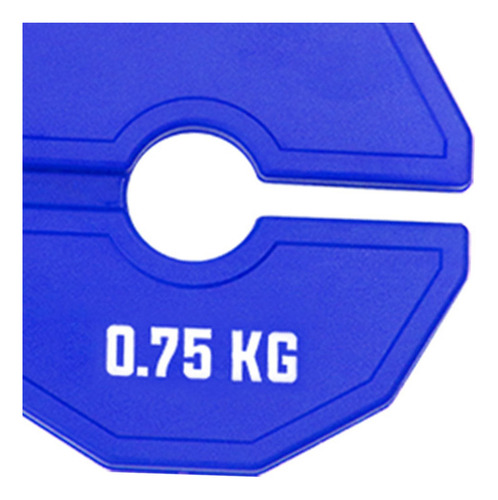 Placa De Peso Fraccional De Goma Suministros De 0,75 Kg Azul