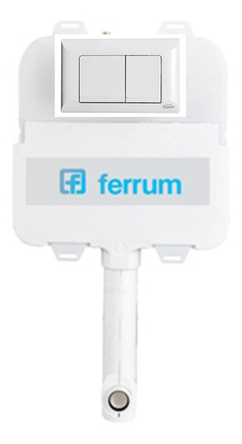 Imagen 1 de 4 de Deposito Embutir D92te-b Tapa 2 Teclas Rec Vta52-b Ferrum