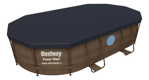 Piscina Estructurada Bestway Ovalada Terminación Rattan