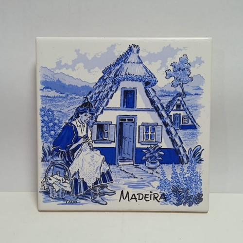 Azulejo Para Colgar Souvenir De Madeira