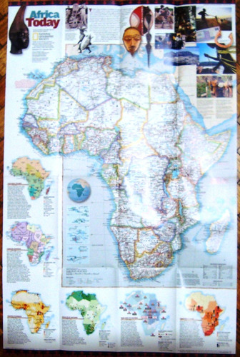 Mapa Nat Geo Africa Today Completo Politico Fauna Natural 