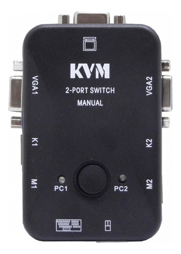 Kvm 2-ps2-vga Requiere-cables No-req-fuente-poder