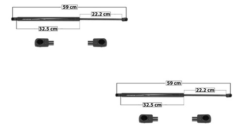 Par Amortiguadores Quinta Puerta Nissan Quest 2004 - 2009