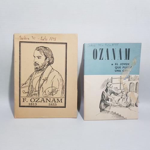 Antiguos Libros San Vicente Paul Ozanam Laico Lote Mag 61736