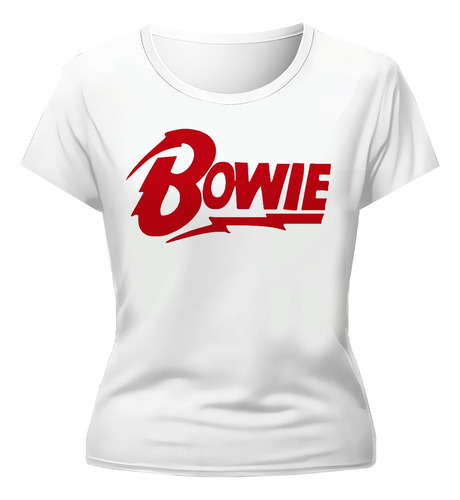 Remera Bowie Imagen Iconica Diseño Exclusivo Mujer
