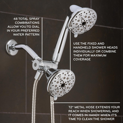 Cabezal De Ducha Combinado Cromado Drench 1.8-gpm (6.8-lpm)