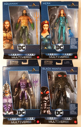 Aquaman Complete Wave Dc Multiverse Mera Black Manta Orm Dc (Usado)