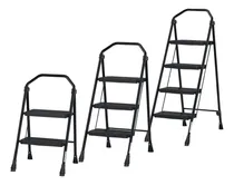 Comprar Kit 3 Escaleras Plegables De Acero, 2, 3, 4 Peldaños, Truper