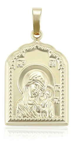 Dije Oro 14k Lam Virgen Maria Medalla Regalo Catolico Casual