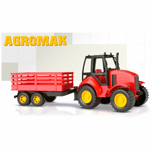 Tractor De Juguete Con Remolque Agromax Silm - Toyfeliz