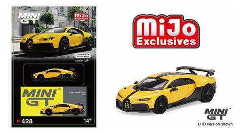 Mini Gt Bugatti Chiron Pur Sport # 428 Yellow Mijo Exc. 1/64