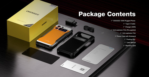 Doogee V20s 5g Celular 32gb+256gb/tf 2tb 6.43 Hd Pantalla 50mp+24mp Visión Nocturna 6000mah (33w) Carga Rápida Android 13 Doble Sim