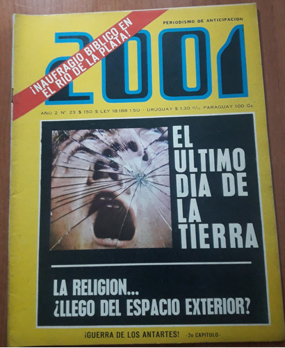 Revista 2001 Periodismo De Anticipacion N°23 Junio De 1970