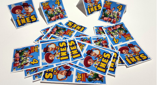 Stickers Toy Story Cierre Bolsita Cumple Personalizados X35u
