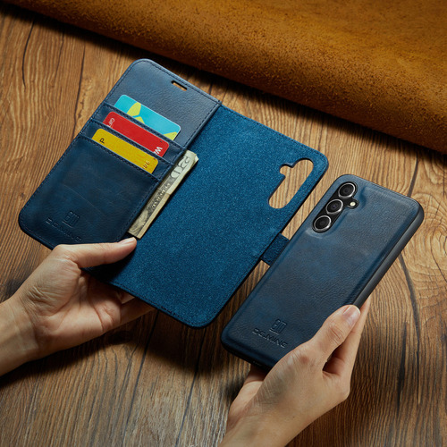 Funda De Piel Tipo Cartera Con Tarjetero Magnético