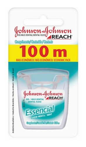 Johnson Reach Essencial Hilo Dental Sabor Menta X100m