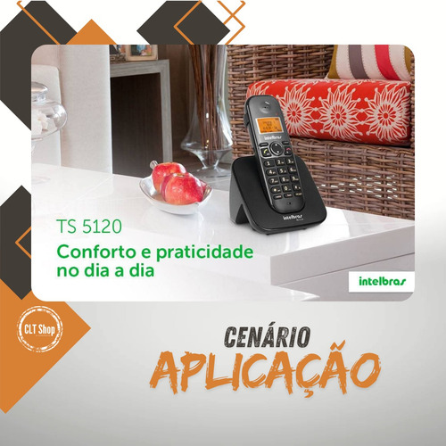 Telefone Sem Fio Ts5120 + 2 Ramal Intelbras Bina Consultorio