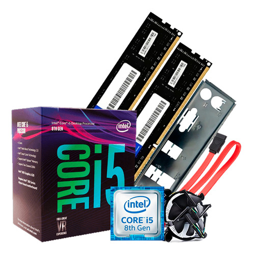 Kit Upgrade Intel Core I5 8°geração Ddr4 16gb Placa Mãe H310