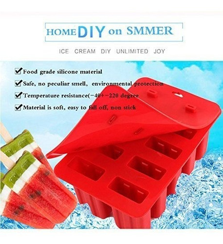 Xmifer Bbm01 Moldes Para Paletas Helado De Silicona De Grado