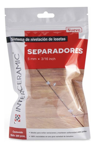 Separadores Para Loseta, Piso, Azulejo, Cerámica 5 Mm 100 Pz