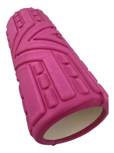 Rolo De Yoga Texturizado Foam Roller Wct Fitness 51011 Cor Rosa-escuro