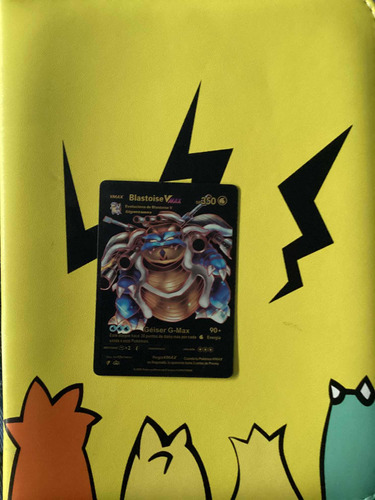 Carta Pokemon Blastoise Vmax Color Negra Usada