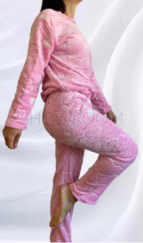 Imagen 6 de 9 de Pijama Polar Suave Mujer Invierno
