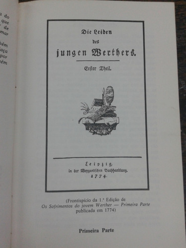 Imagen 4 de 5 de Os Sofrimentos Do Jovem Werther * J.w. Goethe *
