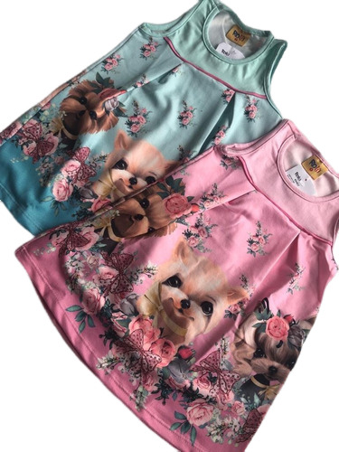 Vestido Estampado Menina Verão Rolú - (1 Peça)